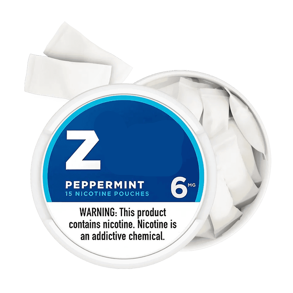Nicotine gum ZYN peppermint flavor for stress relief and oral health benefits.