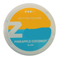 Vape nicotine pouch with pineapple coconut flavor and slim design for a refreshing vaping experience.