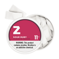 Nicotine pouches ZIM Sour Ruby flavor for stress relief and relaxation.