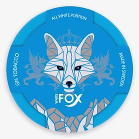 White Fox All White 12mg nicotine pouches can