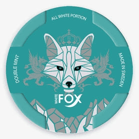 White Fox Double Mint 12mg nicotine pouches can