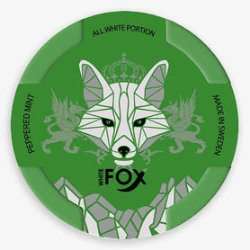 White Fox Peppered Mint 12mg nicotine pouches can