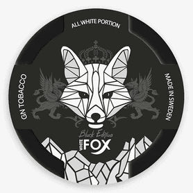 White Fox Black Edition 22mg nicotine pouches can