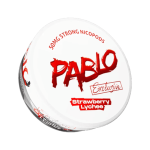 Pablo Strawberry Lychee 50mg nicotine pouches can