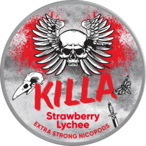 Killa Strawberry Lychee 13mg nicotine pouches can