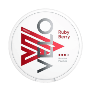 Velo Ruby Berry 14mg nicotine pouches can